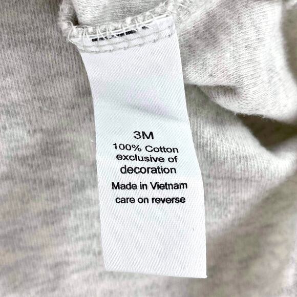 JUMPING BEANS Wild One Gray One Piece Long Sleeve Romper Onesie 3 Months - Picture 6 of 7